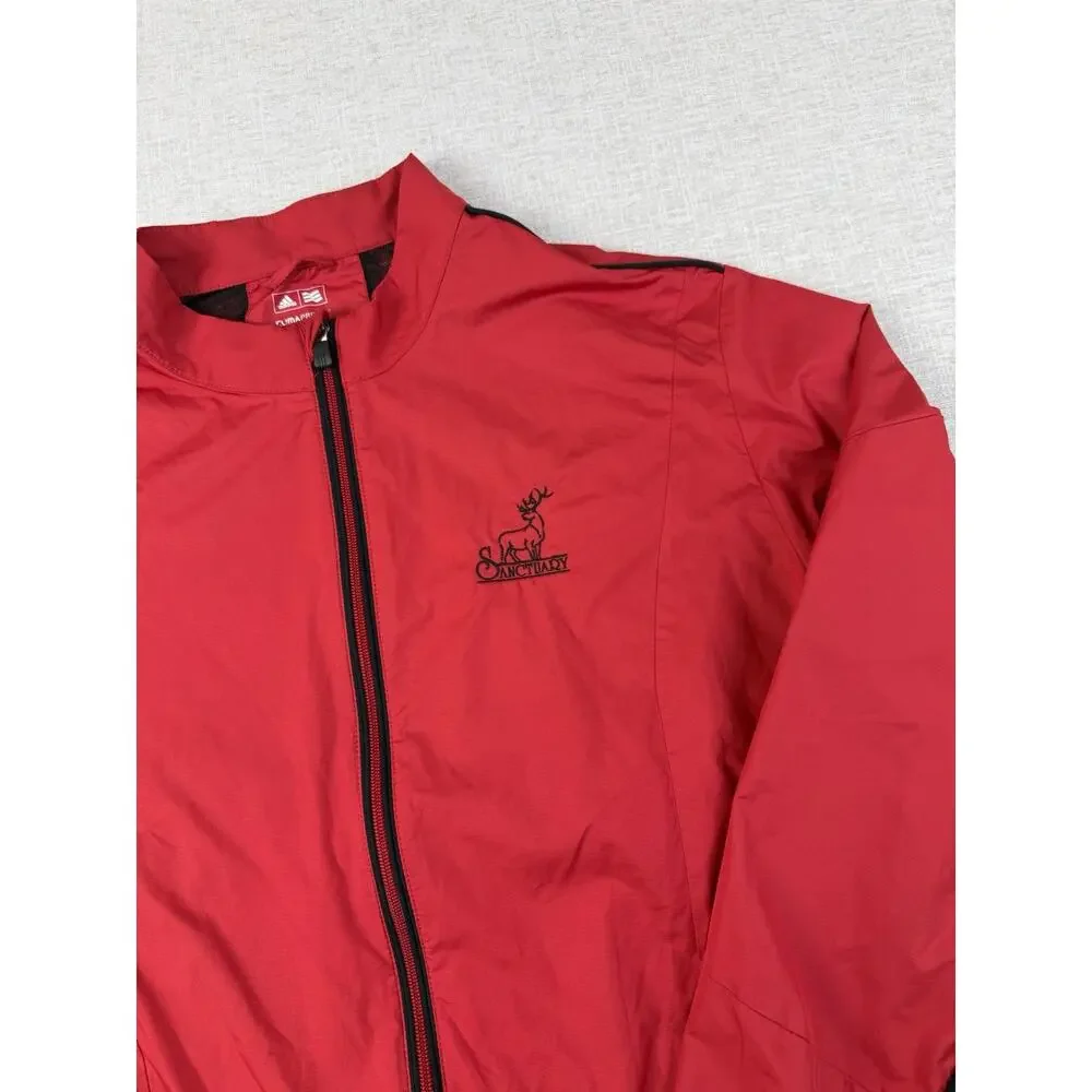 Adidas ClimaProof Opie Open 2015 Sanctuary Golf Jacket Men’s XL Red Black